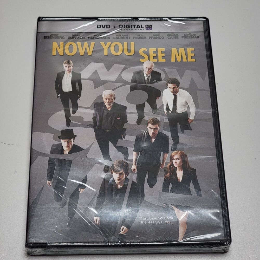 Now You See Me DVD 2013 Digital Copy New Jesse Eisenberg Morgan Freeman Franco